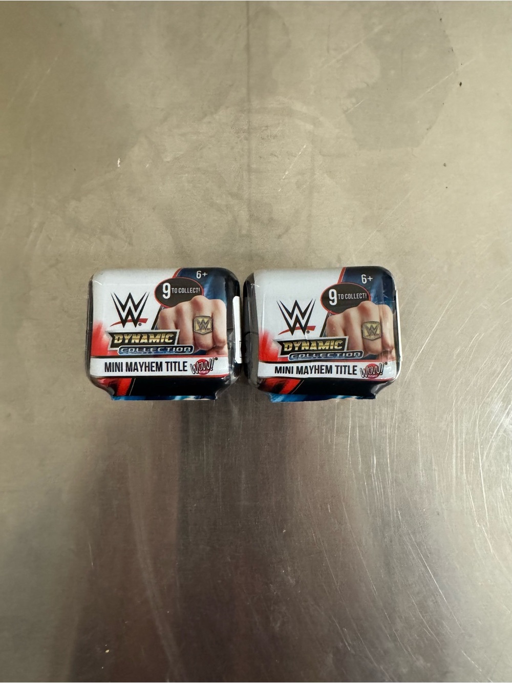WWE Kids Mini Mayhem Title Belt Ring Toy - White/Black set of 2